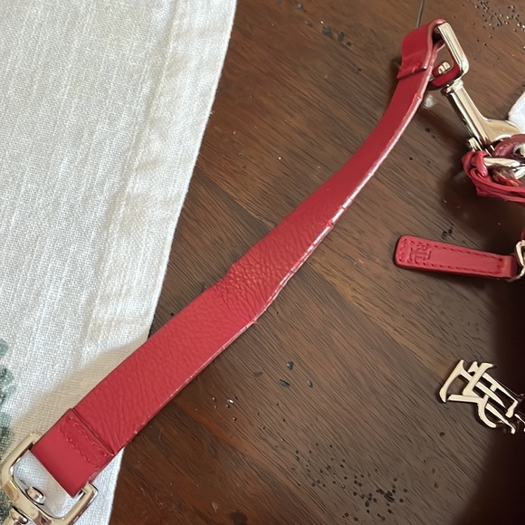 Ralph Lauren red sexy Jackie hobo shoulder bag all new-buck buttery leather zip - Picture 10 of 13